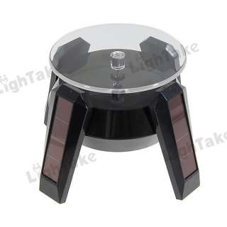 NEW Solar Powered Display Rotating Stand Black  