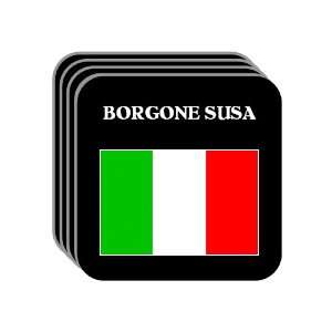  Italy   BORGONE SUSA Set of 4 Mini Mousepad Coasters 