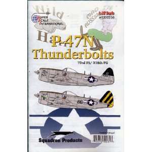   Thunderbolts of 73 FS, 318 FG Wild Hair (1/32 decals) Toys & Games