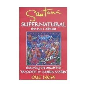   Rock Posters: Santana   Supernatural Poster   76x51cm: Home & Kitchen