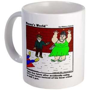  SUPERGUY FAINTS Funny Mug by CafePress: Kitchen & Dining