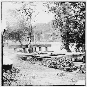  Petersburg,Virginia (vicinity). Mill dam on Appomattox 