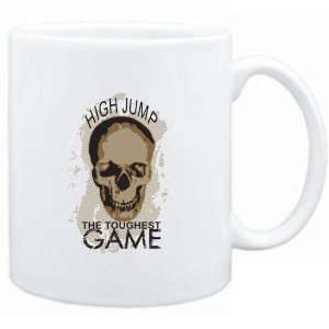    Mug White  High Jump the toughest game  Sports
