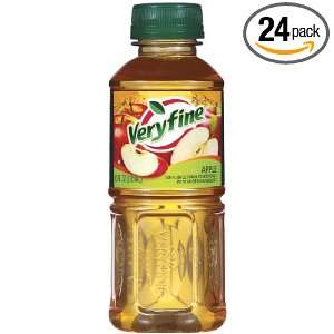 SunnyD Veryfine, 100% Apple Juice, 10 Ounce Bottles (Pack of 24 