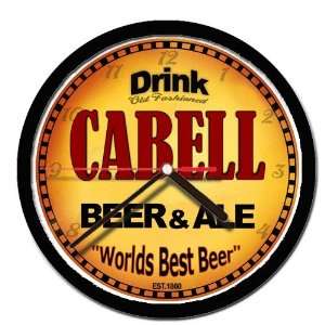  CABELL beer and ale cerveza wall clock: Everything Else