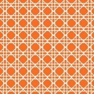   Cane Print 3 Ply Beverage Napkins, Sunkissed Orange: Kitchen & Dining