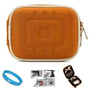  Nylon Orange Durable Compact Digital Camera Carrying Case 