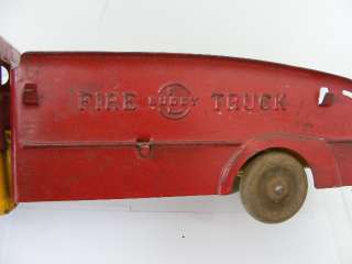 Vintage Buddy L Fire truck metal  