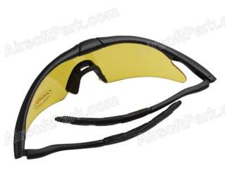 Sporty UV400 Protection Police Shooting Glasses Yellow2  