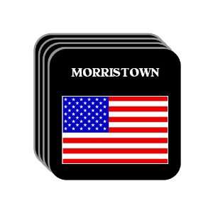 US Flag   Morristown, Tennessee (TN) Set of 4 Mini Mousepad Coasters