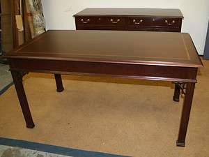 COUNCILL craftsman antique STYLE mahogany Chippendale office table 