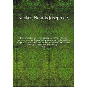   seu naturale, evulgata . v. 1 Natalis Joseph de, Necker Books