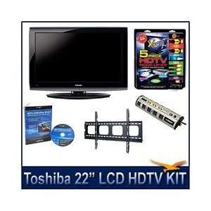   LCD HDTV + Flat Mount + Hook Up + Power Protection + Calibration DVD