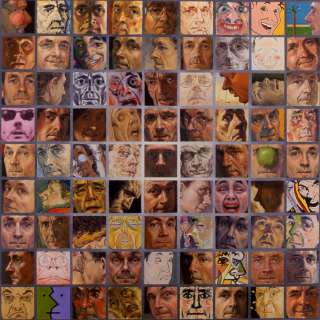 All By Myself by David Cobley. 81 self portraits. 81 different styles 