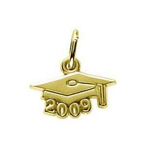   Rembrandt Charms Graduation Cap 2009 Charm, 10K Yellow Gold: Jewelry