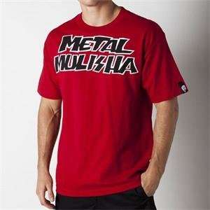Metal Mulisha Contender T Shirt   Small/Red
