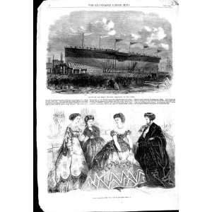  1867 PARIS FASHION LAUNCH GREAT REPUBLIC SHIP NEW YORK 