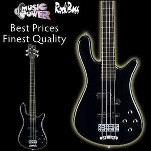 Warwick Rockbass Streamer LX 4 String Bass Guitar Black Passive 