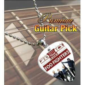  Foo Fighters 2011 Tour Premium Guitar Pick Necklace 