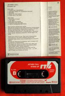 JETHRO TULL STAND UP UNIQUE RARE EXYU CASSETTE TAPE  