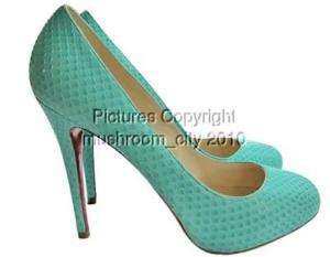 To Die For Christian Louboutin Declic Python Heels 40.5  