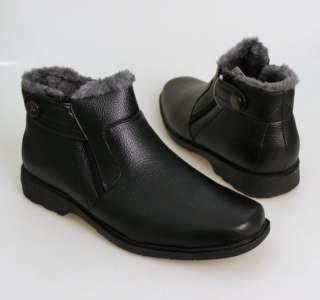 New Mens Warm Winter Snow Ankle Boots Color Black size US 8 9 10 11 