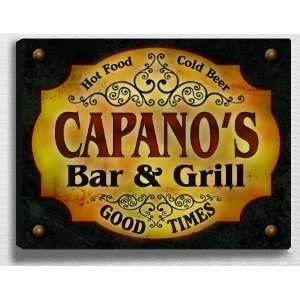  Capanos Bar & Grill 14 x 11 Collectible Stretched 