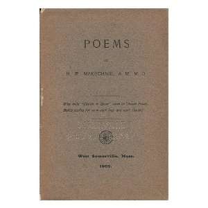    Poems by H. P. Makechnie, A. M, M. D H. P. Makechnie Books