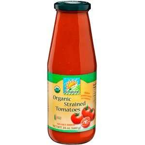  Organic Strained Tomatoes   24 oz.