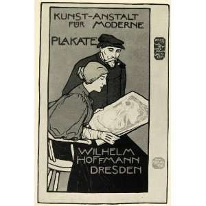  1924 Print Wilhelm Hoffmann Otto Fischer Mini Poster 
