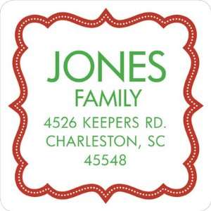     Holiday Address Labels (Book Plate Solo Red)