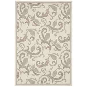  Couristan Recife Paisley Scroll White and Natural 11807184 