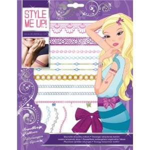  Style Me Up Washable Tattoos Jewelry Toys & Games