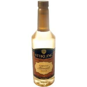Stirling Gourmet California Almond Syrup  Grocery 