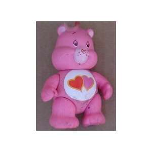  Care Bear Pink With (2) Hearts 3 1/2 Tall Everything 