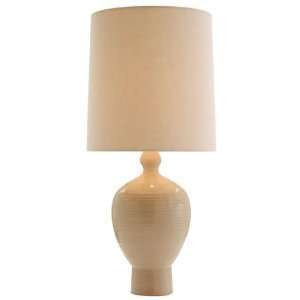  Arteriors 47179 720 Blanche Ivory Ribbed Porcelain Lamp 