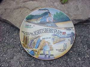 vintage Knotts Berry Farm Ghost Town Souvenir Plate  