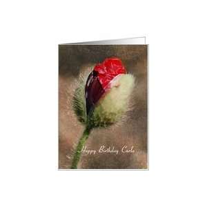  Birthday Carla   Red Poppy Bud Card: Health & Personal 