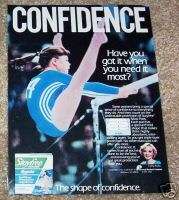 1983 ad Stayfree feminine napkins   Gymnast CATHY RIGBY  