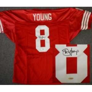 Steve Young Signed Auth. SF 49ers Jersey: Sports 