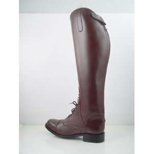  Ladeis Field Boots Brown Wide All Sizes