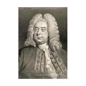  George Frederick Handel 12x18 Giclee on canvas