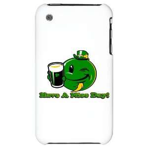  iPhone 3G Hard Case Irish Have a Nice Day Smiley Face Beer 