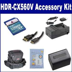  Sony HDR CX560V Camcorder Accessory Kit includes: ZELCKSG 