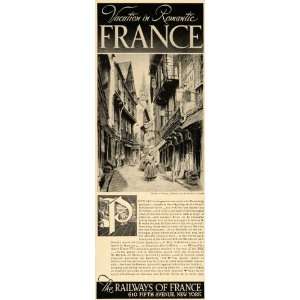  1936 Ad Railway France Romantic Vacation St. Brittany 
