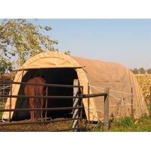  MDM Rhino Shelters Round Style Boat Instant Garage in Tan 
