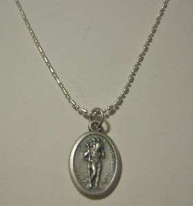St. Christopher Medal with Land Sea & Air Necklace  