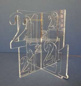 21 BIRTHDAY ANIVERSARY TABLE DISPLAY PARTY CAKE STAND  