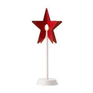  Table Decoration, Red Colors Star, Paper Led Light (Red 