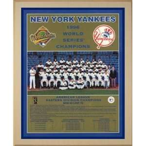 1996 New York Yankees World Series Championship Team Photo Plaque (you 